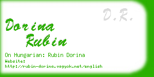 dorina rubin business card